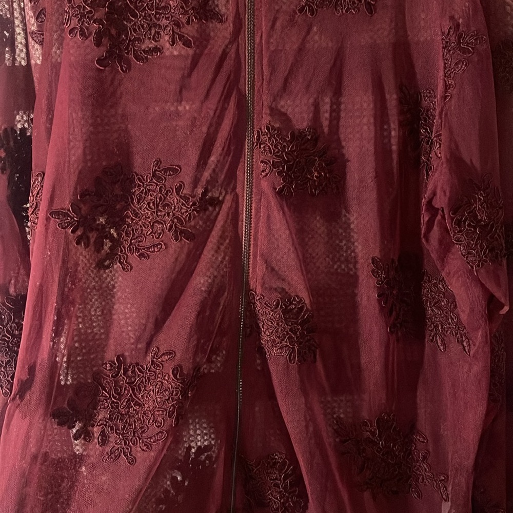 Sheer Torrid zip up jacket - Picture 4 of 6
